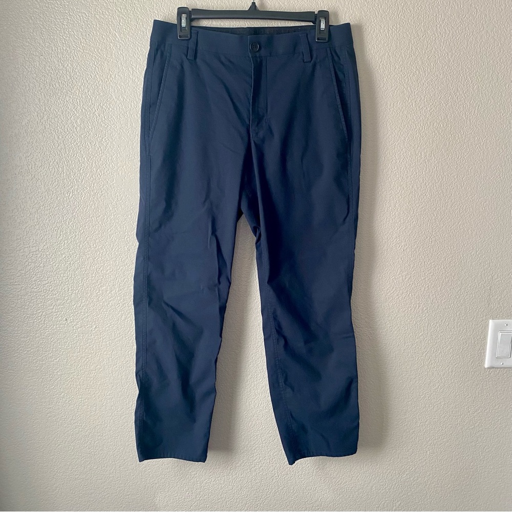 Kit and Ace Men’s Navy Blue Comfort Pants Slim Fit. 34” x 28”